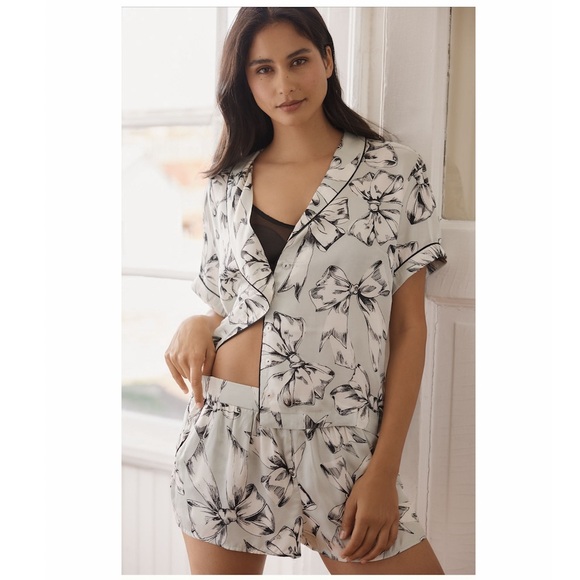 Anthropologie Bow Pajama Sets.